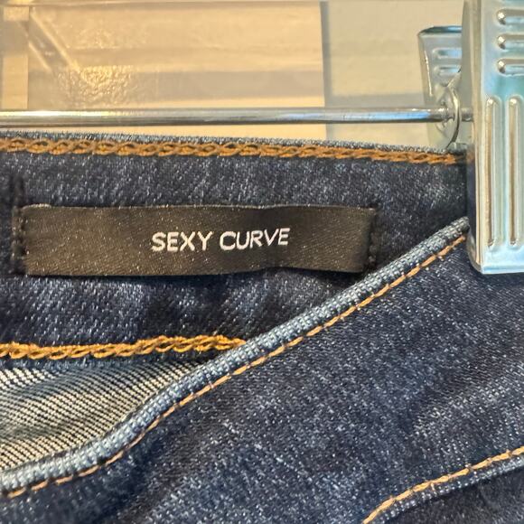 Guess Women's Blue Sexy Curve Mid-Rise Skinny Jeans Size 28 NWT - Picture 10 of 13